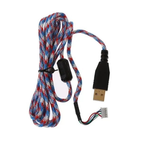 Durable 2m Nylon Braided Mouse Cable for A4Tech - Image 3