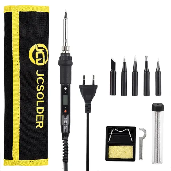 JCD 80W Adjustable Soldering Iron Kit with LCD Display - Image 10