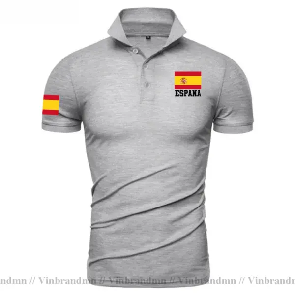 Spain Flag Polo Shirt for Men - Image 7