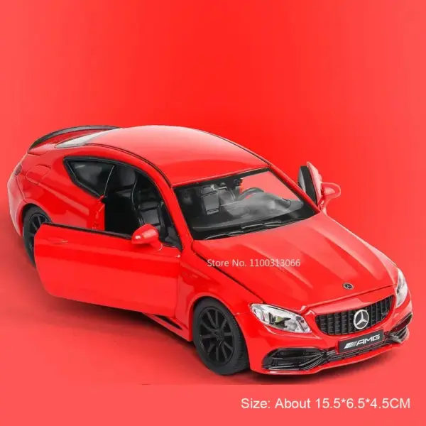 1:32 Honda Civic Type-R C63S Alloy Toy Car - Image 7