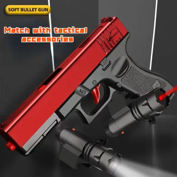 Manual G17 Foam Bullet Toy Gun - Image 3