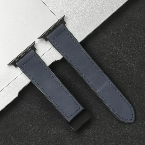 Silicone Leather Strap for Apple Watch 44mm/49mm - Image 19