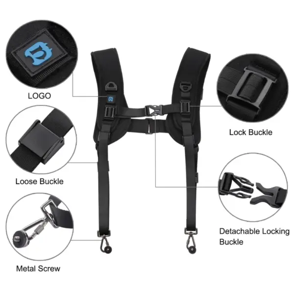 PULUZ Dual Shoulder Camera Harness - Image 6