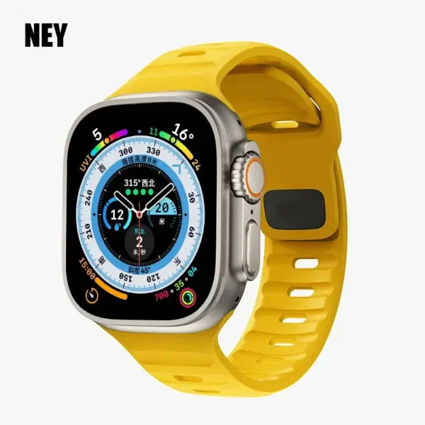 Silicone Sport Band for Apple Watch Series 8-1 - Image 9