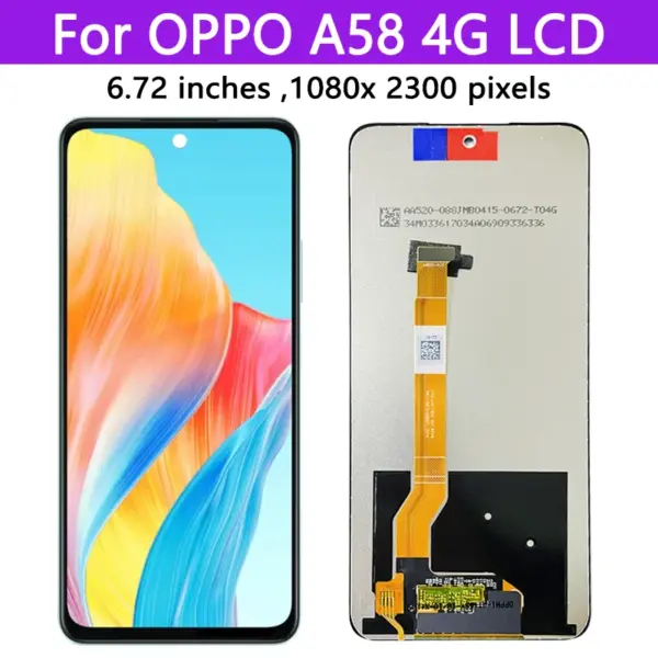 OEM Oppo A58 4G/5G LCD Screen Replacement Kit - Image 4