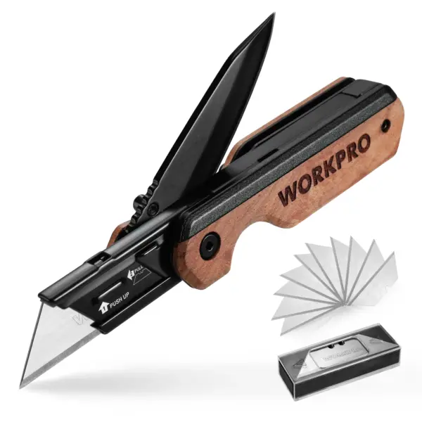 WORKPRO Multifunction Folding Utility Knife with 10 Blades - Image 8