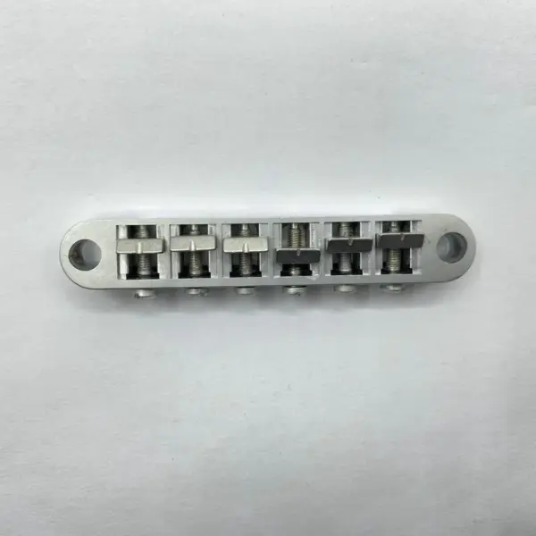 Matte Chrome Tune-O-Matic Bridge Set for LP & SG Electric Guitars - Image 5