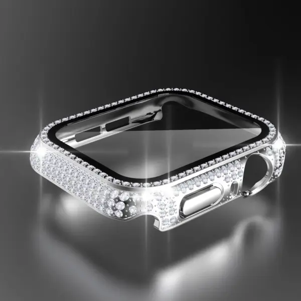 Bling Rhinestone Screen Protector Case for Apple Watch Series 1-10 - Image 12