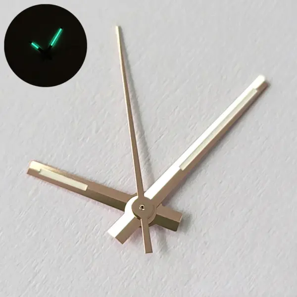 NH35/NH36/4R/7S Watch Hands Set Rose Gold Silver Green Luminescence - Image 7