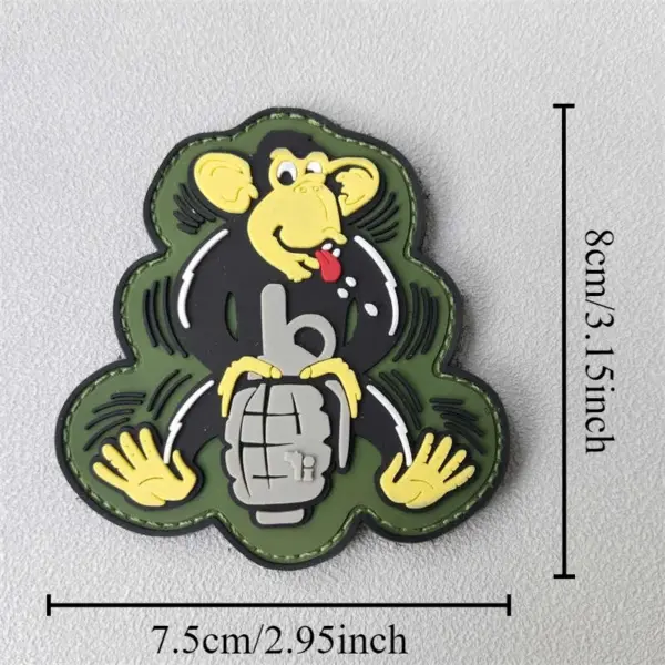Tactical Monkey 3D PVC Patch for Gear - Image 3