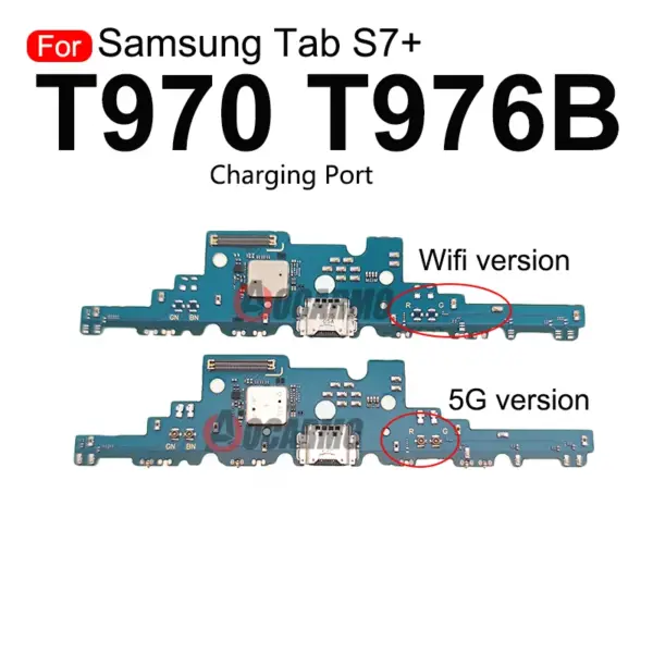 Samsung Galaxy Tab S7+ T970 T976 USB Charging Port Flex Cable - Image 6