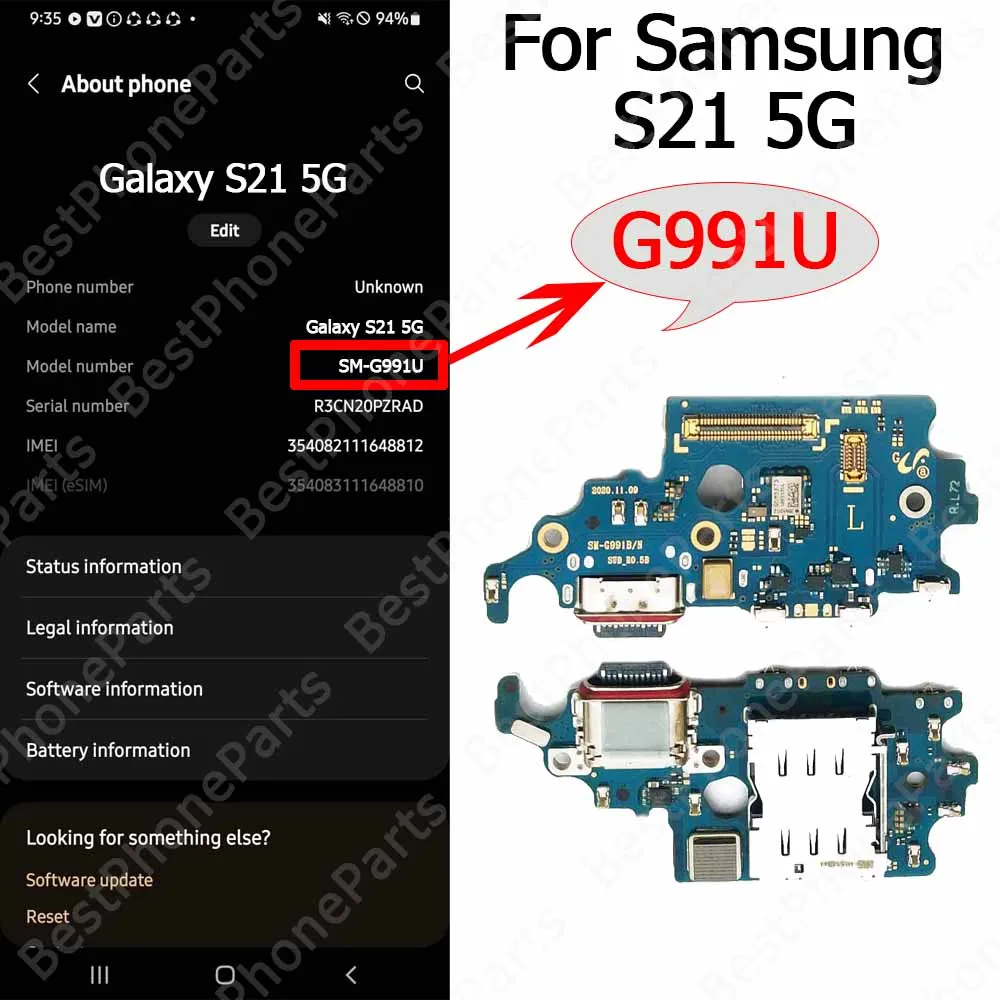 Samsung Galaxy S21 Ultra Charging Port Repair Kit 16 Samsung Galaxy S21 Ultra Charging Port Repair Kit - Image 16