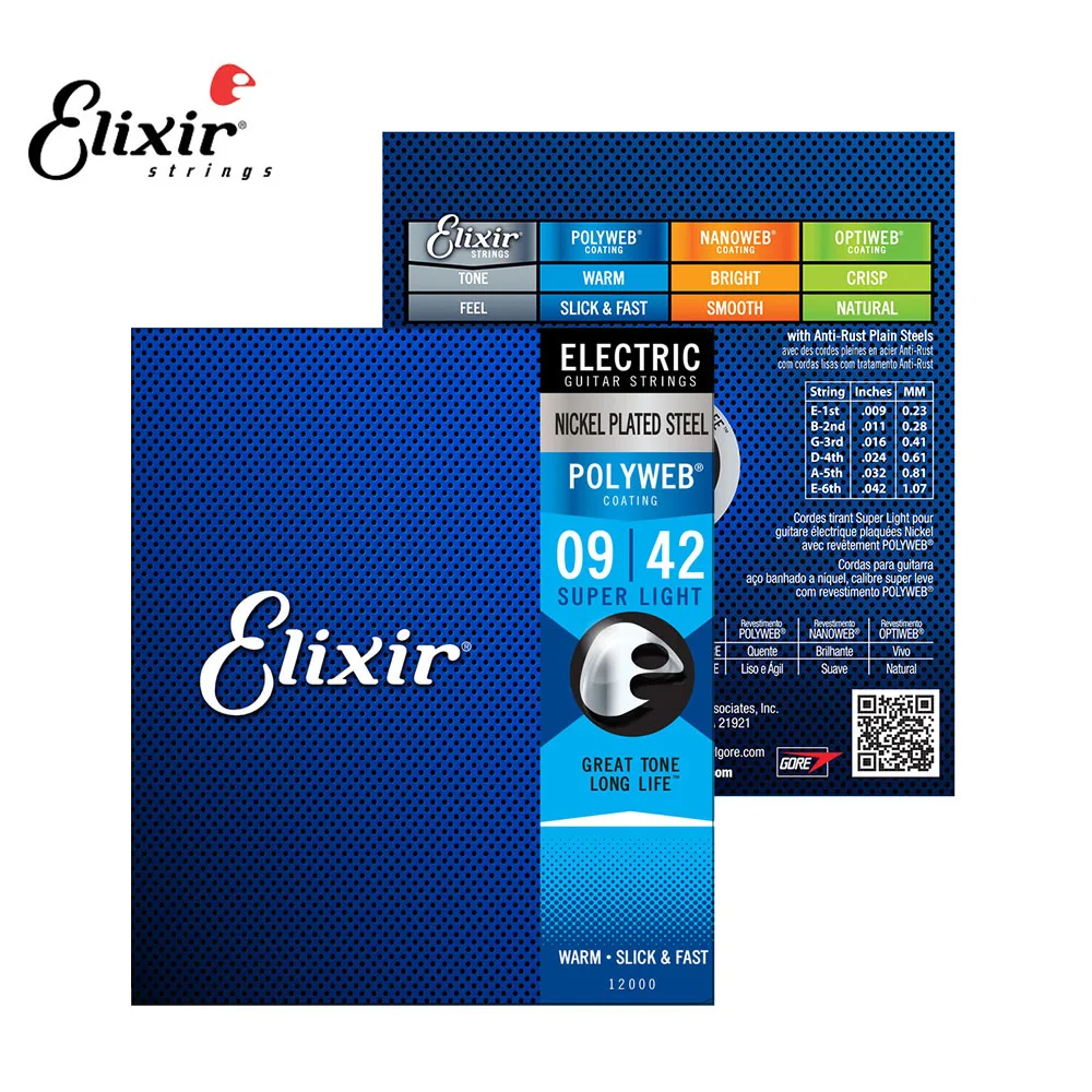 12-Pack Elixir NANOWEB Guitar Strings for Acoustic/Electric 8 12-Pack Elixir NANOWEB Guitar Strings for Acoustic/Electric - Image 8