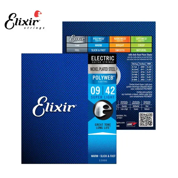 12-Pack Elixir Nanoweb Guitar Strings 80/20 Bronze - Image 8