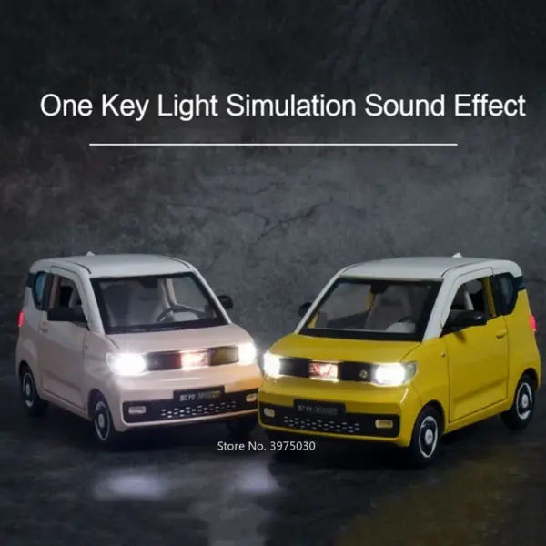 1/24 WULING MINIEV Car Model with Lights - Image 5