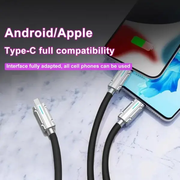 5-in-1 USB A/C Multi Charging Cable 120W 4ft - Image 4