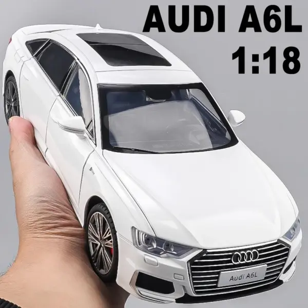 1:18 Audi A6L Diecast Car Model with Sound and Light - Image 6