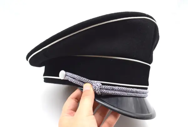 German Army Officer Woolen Hat Cap Black 57-60cm - Image 4