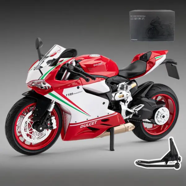 Ducati 1199 Panigale R Diecast Motorcycle Model - Image 8