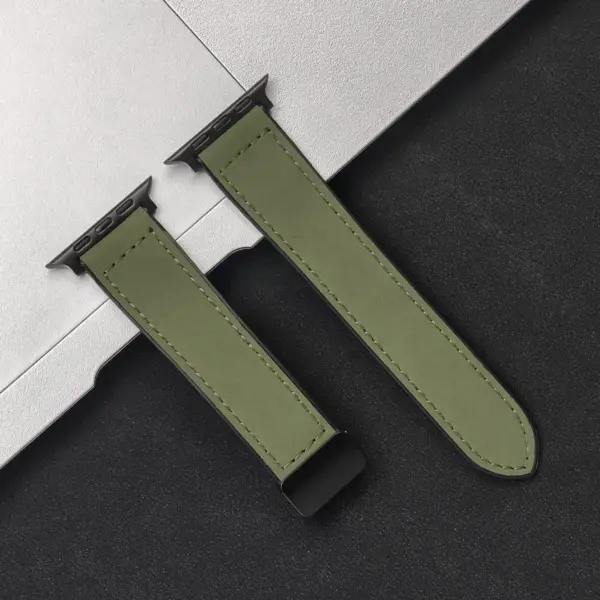 Silicone Leather Strap for Apple Watch 44mm/49mm - Image 8