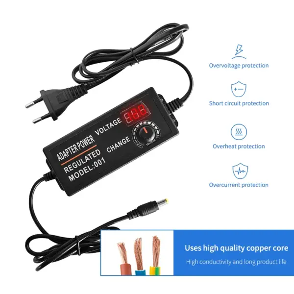 Adjustable High Voltage Power Adapter for CCTV - Image 3