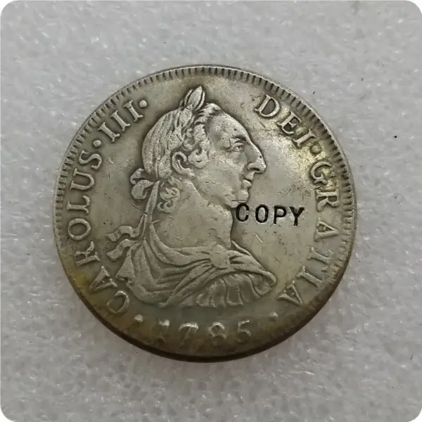 Chile 1779-85 DA 4 Reales Replica Coin - Image 4