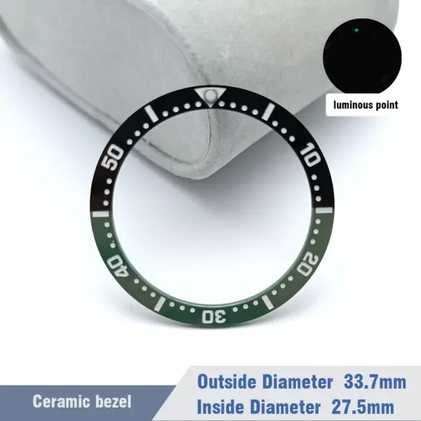 Ceramic Diver Watch Bezels 33.7mm x 27.5mm Replacement - Image 4