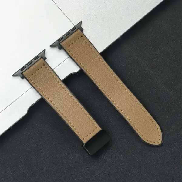Silicone Leather Strap for Apple Watch 44mm/49mm - Image 16