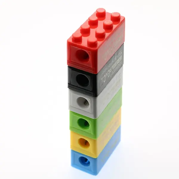 Building Block Pencil Sharpener Set for Kids - Image 2