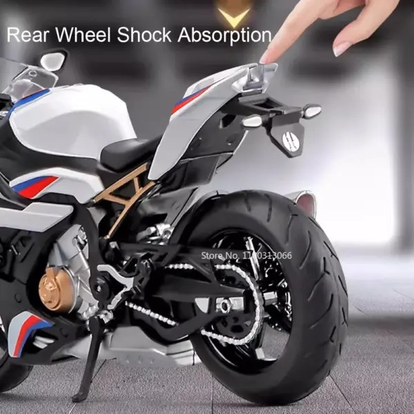 1:12 S1000RR HP4 Diecast Motorcycle Model - Image 6