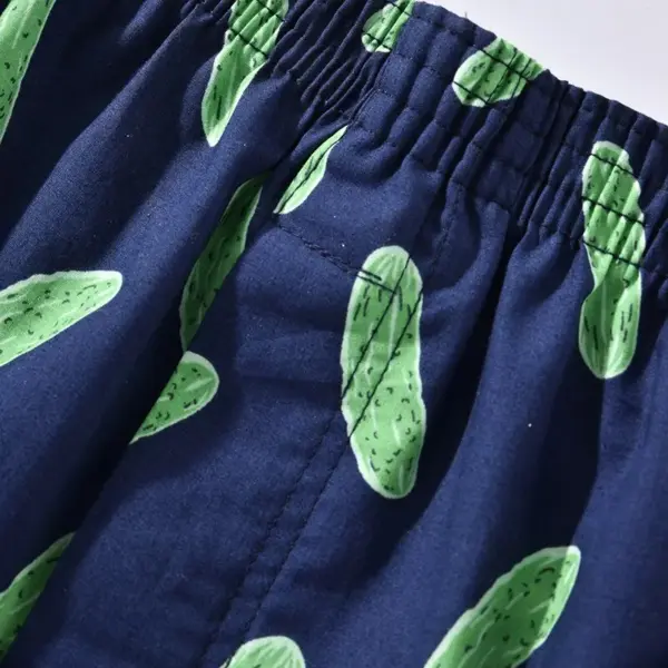 Men's Cotton Boxers with Striped Print - Image 4