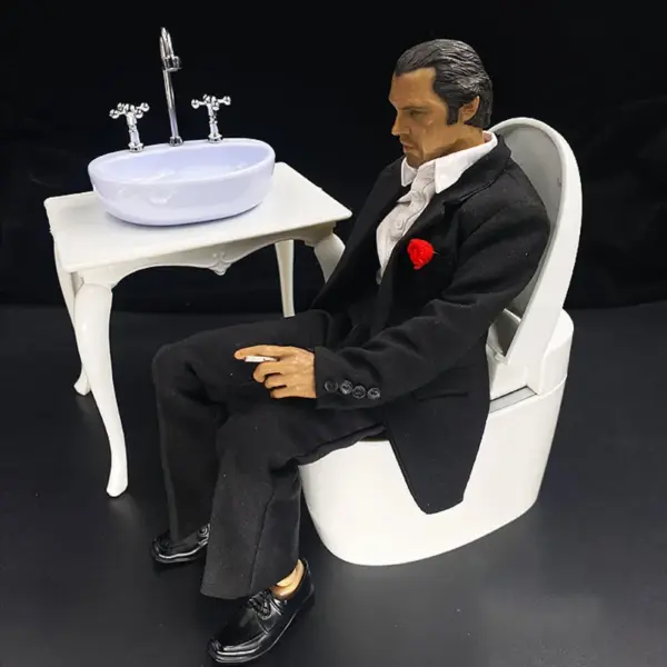 1/6 Scale Mini Toilet and Bathroom Scene Set - Image 6