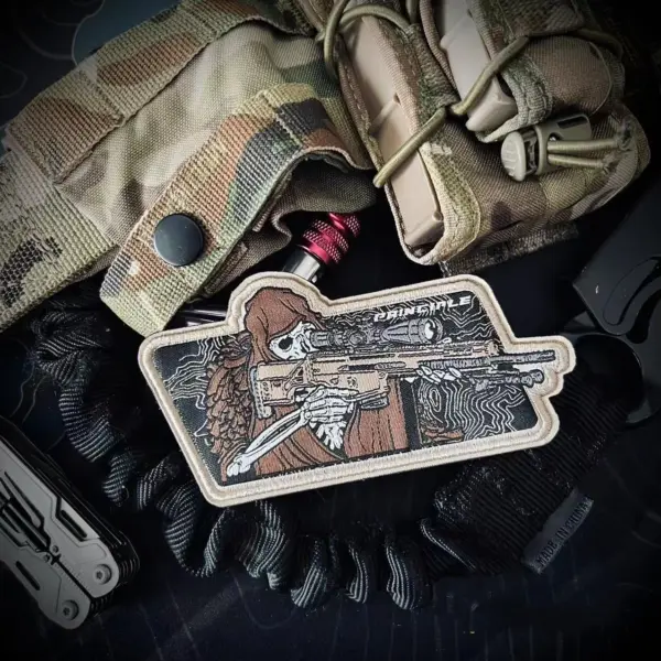 Skull Warrior Tactical Patch for Military Gear - Image 5