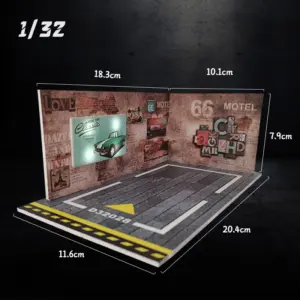 1/24/32 Scale Diecast Underground Parking Lot Model 26 Sa34c9b9274694829a55466405d83b3a4W 3