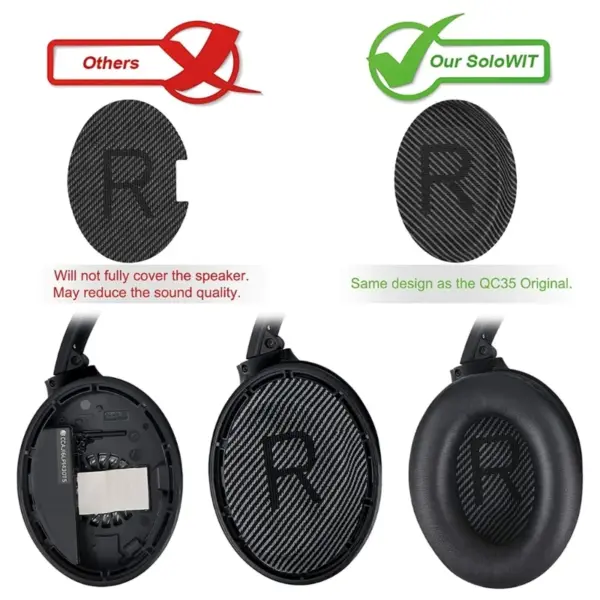 Replacement Ear Pads and Headband Cushions for Bose QC35 ii - Image 3