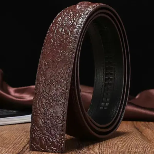 Leather Crocodile Pattern Men's Belt - Image 10