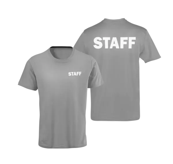 Staff Print Cotton T-Shirt for Men - Image 3