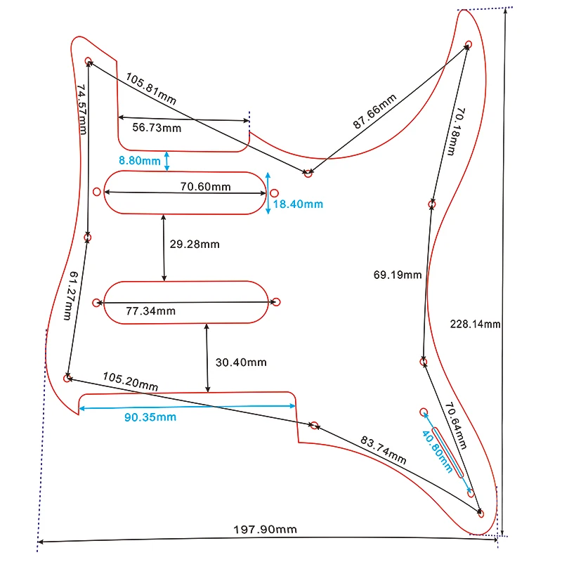 Fei Man Custom Pickguard for Yamaha Pacifica 112V 6 Fei Man Custom Pickguard for Yamaha Pacifica 112V - Image 6