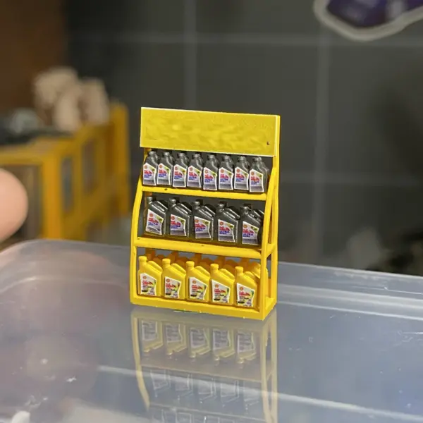 1:64 Resin Oil Drum Garage Diorama Model - Image 8