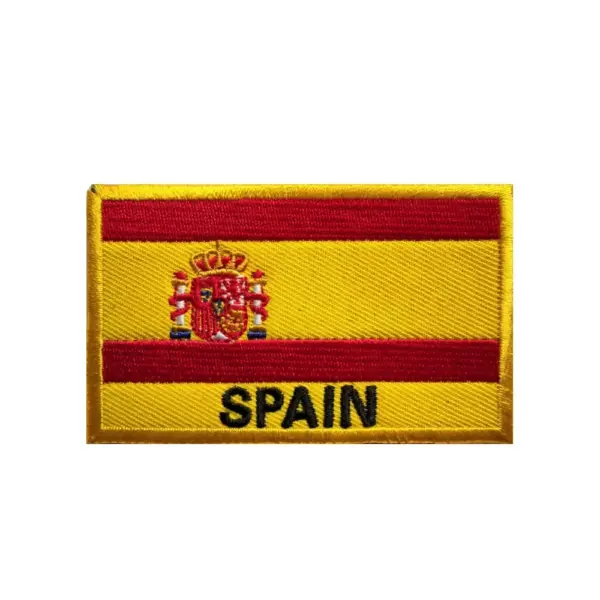 Spain Flag Embroidered Patch 8x5cm - Image 11