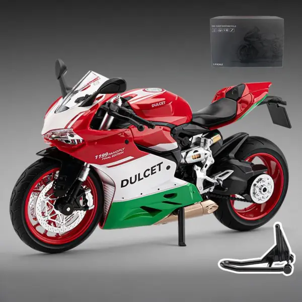 Ducati 1199 Panigale R Diecast Motorcycle Model - Image 7