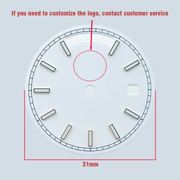 31mm Green Luminous Watch Dial for 8285 Movement - Image 3