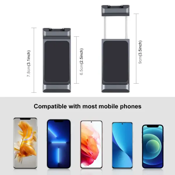PULUZ Aluminum Phone Clamp with Cold Shoe Mount - Image 3