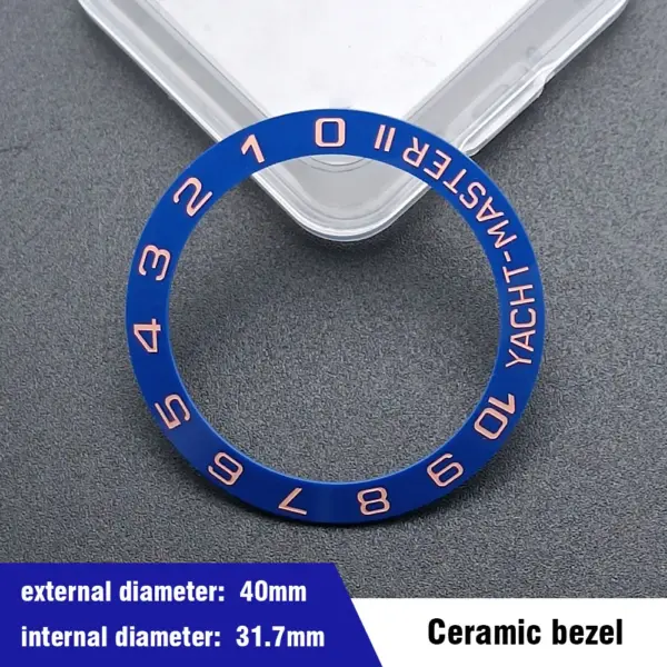 40mm Blue-Green Ceramic Aluminum Bezel Insert for Dive Watch - Image 23
