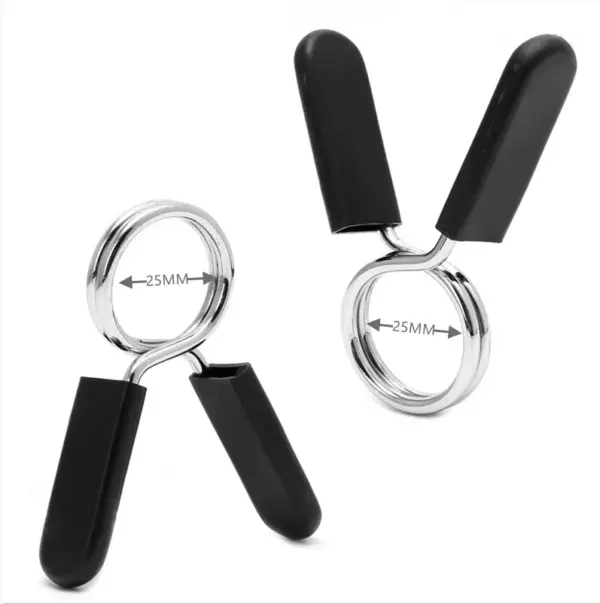 Barbell Clamp Spring Collar Clips Set 25/28/30 mm - Image 9