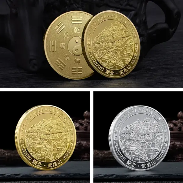Chinese Wudang Mountain Coin Collectible Souvenir - Image 5