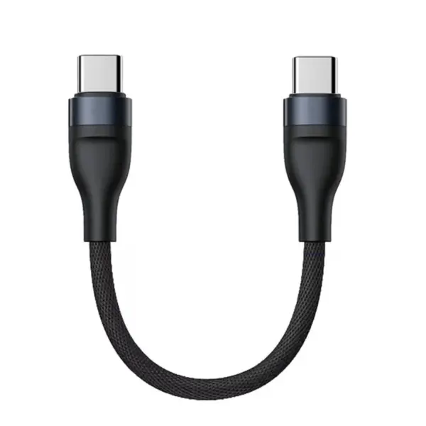 Short USB C Male to Male Charging Cable 66W - Image 7