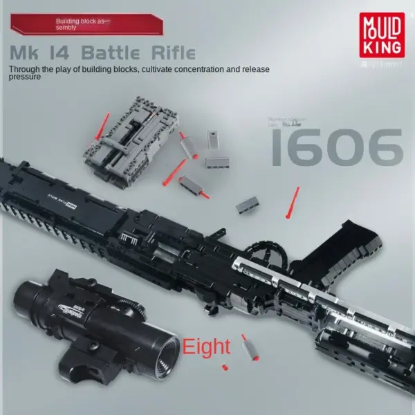 MK14 Combat Rifle Block Set for Adults - Image 4