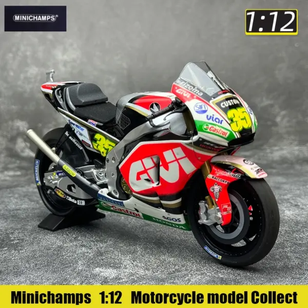 1/12 YZR-M1 RC213V Ducati GP11 Diecast Motorcycle - Image 5