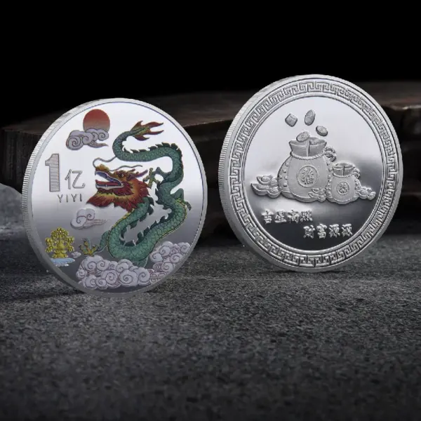 2024 Chinese Dragon Lucky Coin Gold Plated Collectible - Image 19